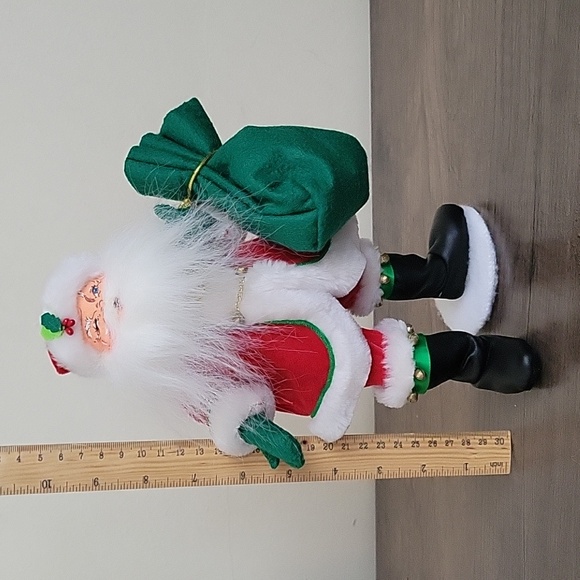 2006 Annalee Standing Santa with Green Bag - Picture 9 of 9